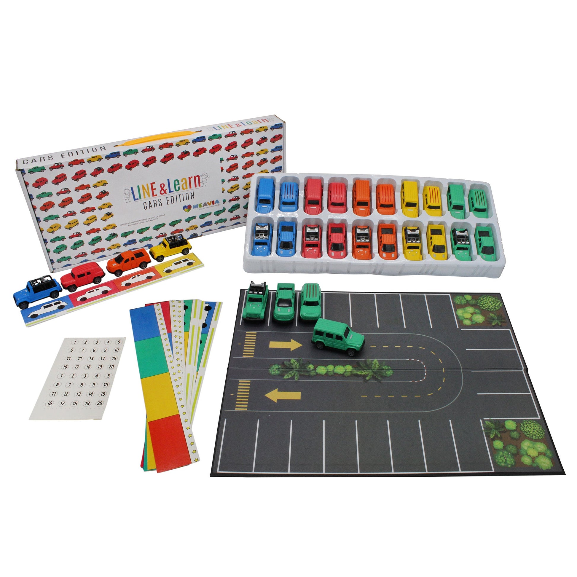 Line and Learn Car Playset - sh2580Mv1